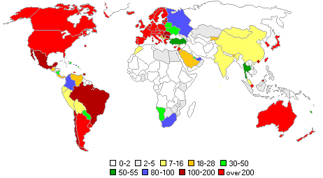 world map