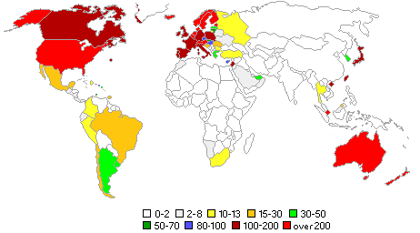 world map